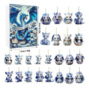 Blind Box Jul Adventskalender Överraskningsgåva, Perfekt för Juldekoration och Gåva, Adventskalender för Fans eller Ladugård