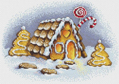Broderikit MP Studia "Pepparkakshus" 23x16 cm