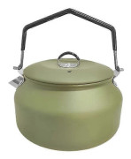 Utomhus Rostfri Vattenkokare Låsande Handtag Camping Hängande Gryta Portabel Kaffekanna Tekanna Picknick Kokare 1.1l Tekanna Vattenkokningstillbehör