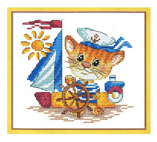 Broderikit MP Studia "Havsvarg" 18x15 cm