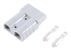 【CA】Sommarrea 10 st Anderson-kontakt 50A 600V 6AWG Silverpläterade Solida Kopparterminaler AC/DC Strömförsörjning