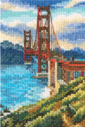 Broderikit RTO "Golden Gate-bron" 9x13.5 cm