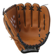 10.5/11.5/12.5 Tum Utomhussport Basebollhandske för Barn Ungdomar Vuxna Vänster Hand Basebollträning 12.5 inch svart/brun