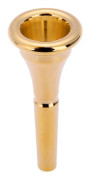|NT| Hornmunstycke Guldpläterat Standard Valthornsmunstycke Mässing Cooper Hornmunstycke för Horn (1st, guld)[D]