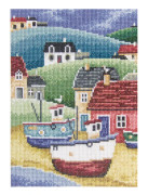 Broderikit RTO "Fiskarby" 16x22 cm
