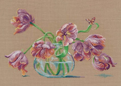 Broderikit Oven "Det finns bara ett ögonblick" 40x25 cm