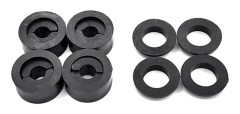 2X Sätesstödsringar för Wrangler TJ LJ 1998-2006 Ring Direkt Ersättning Svart[co]