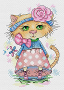 Broderikit MP Studia "Kattunge på promenad" 13x18 cm