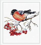 Broderikit MP Studia "På snöig gren" 15x18 cm