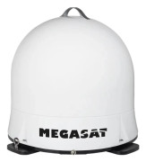Megasat Campingman Portable ECO, 10,7 - 12,75 GHz, 31 dBi, Parabolisk, Horisontell/vertikal polarisering, 23 - 43°, Vit