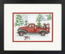 Broderikit Dimensions "Glädjetur" 17.7x12.7 cm