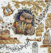Broderikit Andriana "Magiska djur. Uggla" 15x15 cm