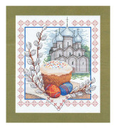 Broderikit MP Studia "Påskklang" 18x21 cm