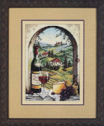 Broderikit Dimensions "Dröm om Toscana" 13x18 cm