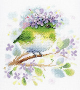 Broderikit MP Studia "På syrenkvisten" 20x20 cm