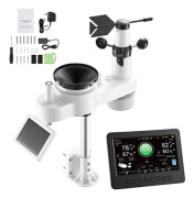 Väderstation - DUOKU - YT60311 - Solenergi - WiFi - 7 i 1 Färg TFT