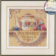 Broderikit Dimensions "Kärt vän" 15x15 cm