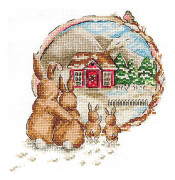 Broderikit Andriana "Nytt hem" 15x15 cm