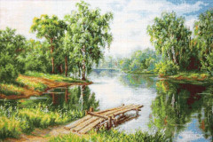 Broderikit Luca-S B548 - "En sval plats" 48x32.5 cm