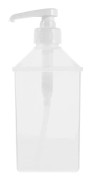 |NT| Transparent Plast Socker Pressflaska Hållbar Juiceförvaringsflaska[D] Vit 9X23CM