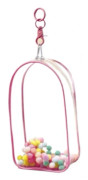 |NT| Transparent Figur Display Väska Kompakt Portabel Mångsidig Mini Figur Förvaringsväska[D] Rosa 11cmx6cmx19cm