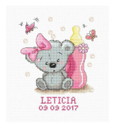 Broderikit Luca-S B1147 - "Mått leticia" 13x15.5 cm