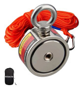 Fiskemagnetiskt set, stark dragkraft, hållbar rep., 150KGX 2 ROPe, 150KGX2