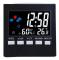 Practical Weather Station with Alarm Clock, Black