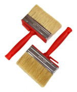 Set med 2 fasta penslar, lämpliga för målning, beläggning, väggar, trä, möbler