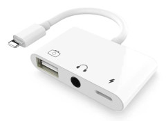 Lightning USB OTG-ljudadapter 3-i-1 USB-läsare Adapter USB-adapter