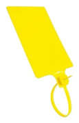 Plastplomber för fraktetiketter, logistikanvändning, stor skylt, buntband, 255 mm total längd, förpackning om ca 100 st【PL】