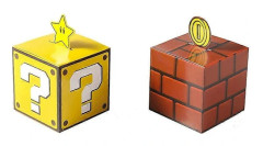 20-pack Mario Party Presentaskar: Tegel & Frågetecken Dekoration för Födelsedagsfiranden