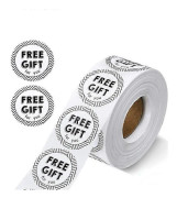 2X500st Vita 2 Design Present Bara För Dig Gratis Presentetikett Stic... Black 1.5-3.8cm
