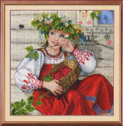 Broderikit MP Studia "Sommarvacker" 25x25 cm