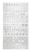 4 st Universal BGA-stencil Kompatibel med MTK MSM iPad CPU RAM PM Power IC Reball Pin Direkt Uppvärmningsmall-WELLNGS