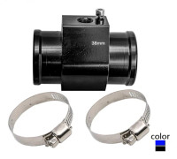 Aluminium Svart Vattentermometer Adapter Rör Radiator Sensor Adapter Klämma - SW36 - Svart (2-pack)[co]