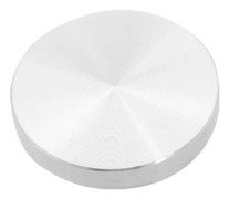 Glasplatta adapter bordsben, aluminium, rund, 50x8mm, silver-WELLNGS