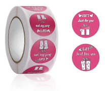 2X500st Vita 2 Design Present Bara För Dig Gratis Presentetikett... Pink 1 inch-2.5cm