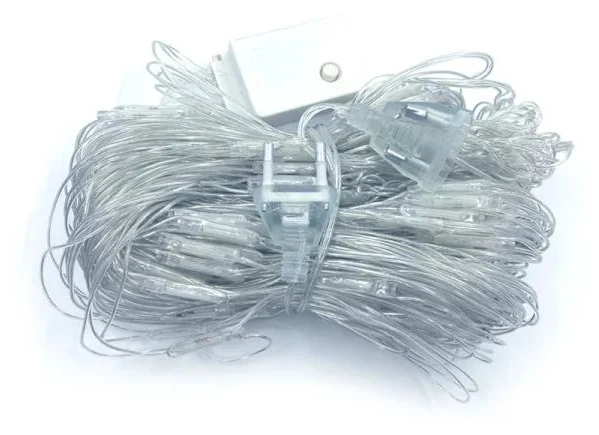 Säkra spänningsnät julstjärnor vattentäta utomhus inomhus 320LED 3M*2M (10ft*6.6ft) flera färger, 8 lägen