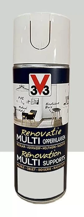 Sprayfärg V33 Renovering Multi-Underlag Grå porslin 0,4 L