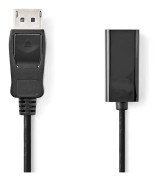 Displayport-kabel | DisplayPort Hane | HDMI™ Utgång | 4K@30Hz | Nickelplaterad | 0.20 m | Rund | PVC | Svart | Låda