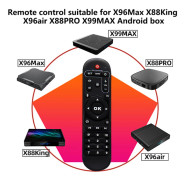 Fjärrkontroll för X96MAX X96Air X88King X88PRO set-top box med