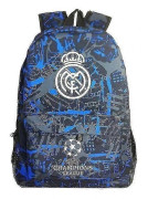 UEFA Champions League Real Madrid Graffiti Ryggsäck Axelväska Fan Ryggsäck Student Skolväska Förvaringsväska