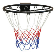 Premium svart basketkorg, hållbar stålkonstruktion med väderbeständig beläggning, professionell prestanda för bakgård och plan