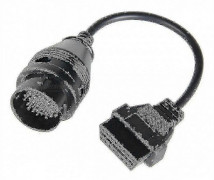 Kompatibel med Passar Iveco 38-stifts till 16-stifts Obd2 Diagnostisk Anslutningskabel Scanner Adapter-WELLNGS