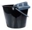 Mopphink med vridare, plast, svart, 10 l