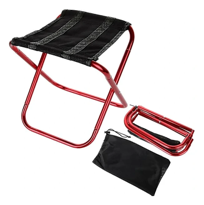 Fällbar campingpall, Mini Bärbar Fällbar Campingpall för Utomhusbruk med Bärväska för Utomhus, Fiske, Picknick Gold[co]