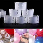 50/100 st Ballongfästen, Ballongklämmor, Ringar, Kopplingar 100 st
