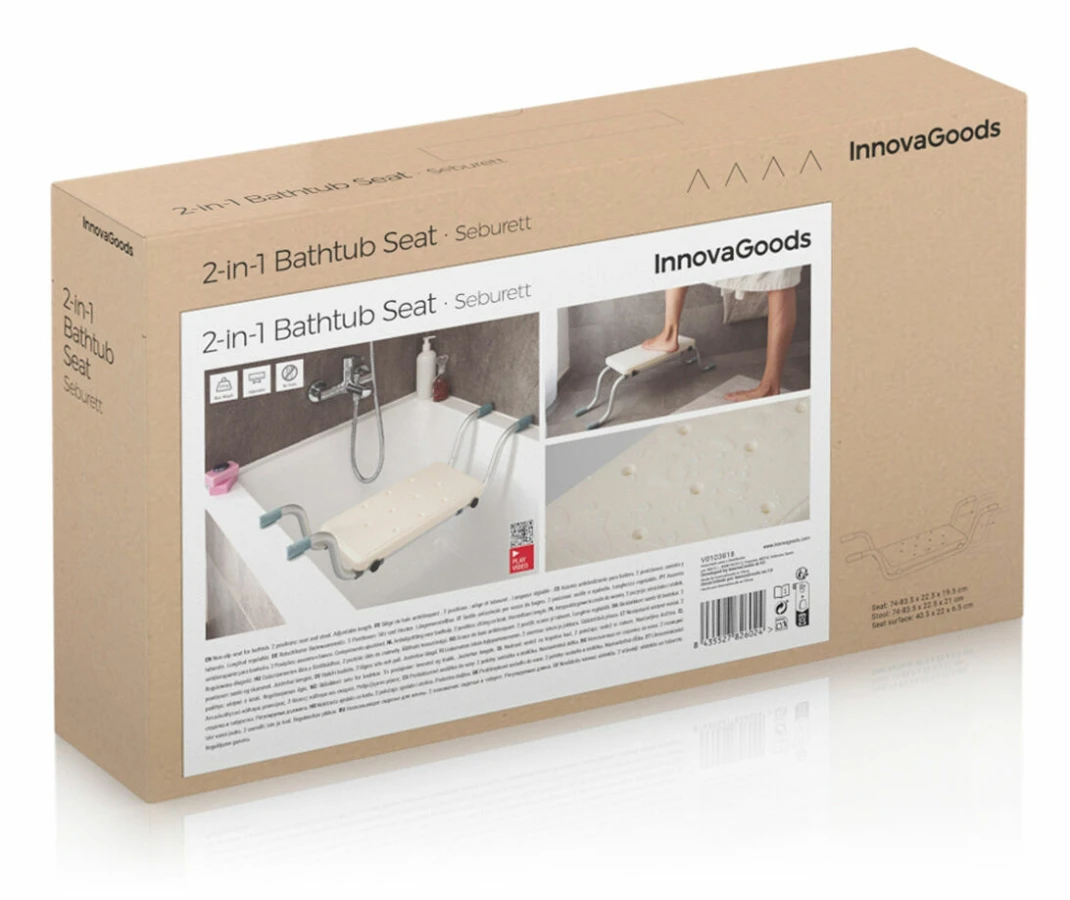 Halkfri badkarssits 2-i-1 Seburett InnovaGoods