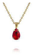 Caroline Svedbom - Petite Drop Necklace Gold Light Siam 227